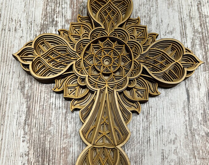 7 layer cross art