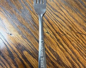 Custom engraved Fork. Stainless steel.