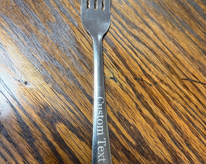 Custom engraved Fork. Stainless steel.