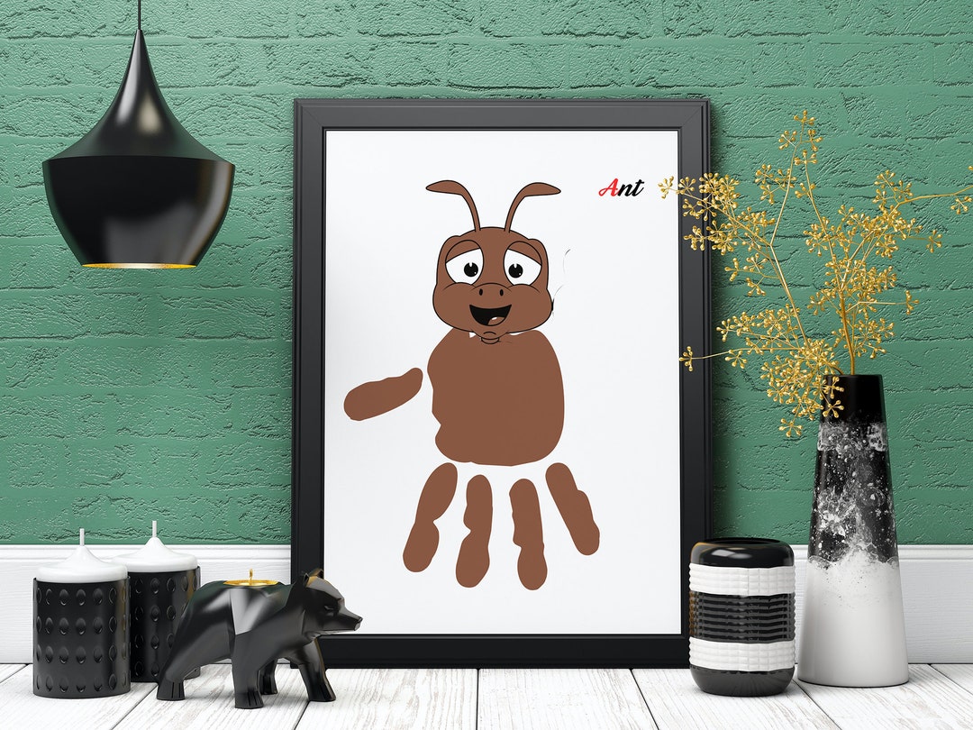 Ant Handprint Art Handprint & Footprint Art Craft 8x10 Baby Etsy