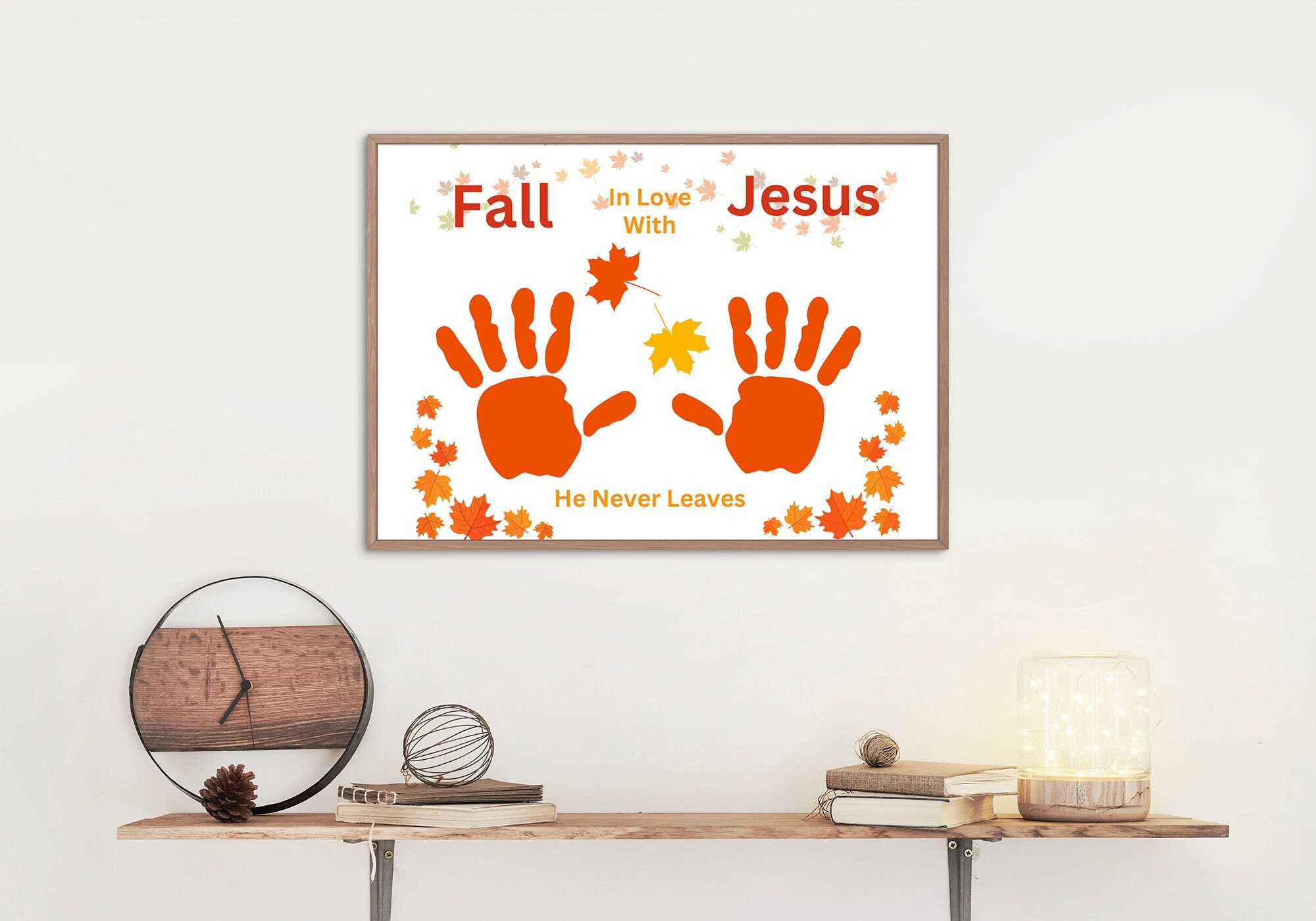 Fall for Jesus Printable Handprint Craft Handprint Art Kids Christian ...