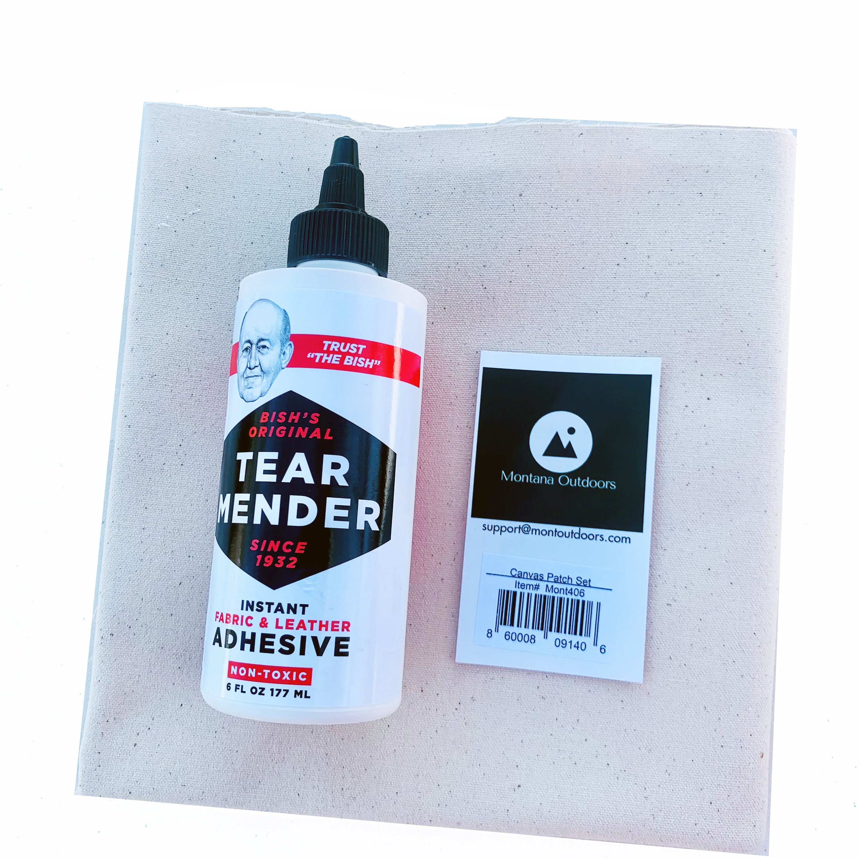Pair of Tear Mender Instant Fabric & Leather Adhesives 2oz