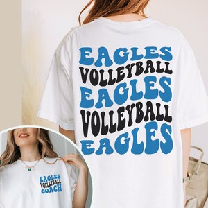 Custom Volleyball Coach Shirt, School Colors Vball Shirt, Volleyball Coach Gift, Volleyball Tshirts for Coaches, Personalized Volleyball Tee