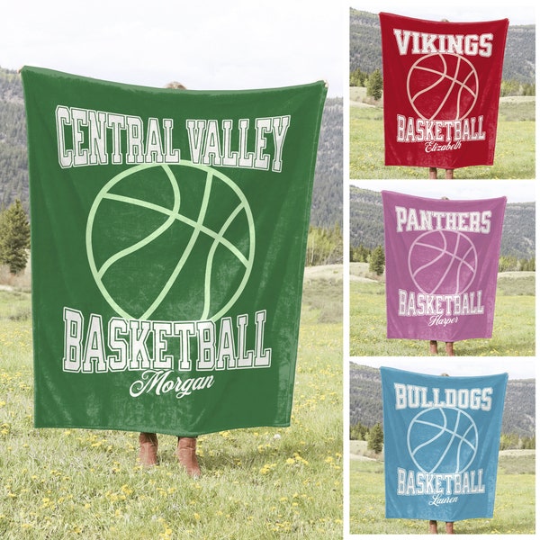 Basketball Blanket Etsy