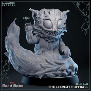 Alice in Wonderland inspired medium Smiling Cat | 25mm | Painting Dungeons & Dragons Pathfinder | Mammoth Factory