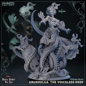 Urushulga, The Voiceless Deep | Gargantuan Sea Monster Aberration Miniature for Painting | 100mm | Mammoth Factory