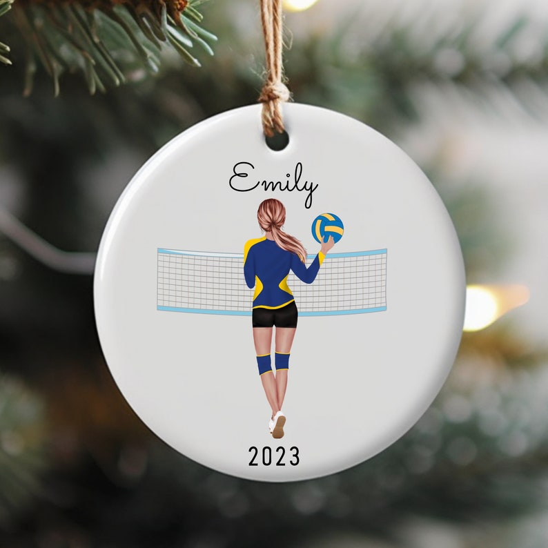 Volleyball Ornament Custom Volleyball Ornament Senior Etsy Canada