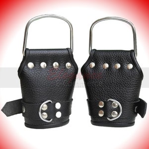 100% Real Leather Wrist Suspension Cuffs, Hanging Suspension Wrist Cuffs.
