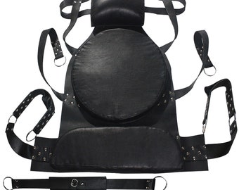 Exclusive VIP Adult Black Leather Sex Swing, Adult PLay Hammock, Critical Role, Adult Sex Swing, Swing Made Of Soft Leather, Adult Sex Toys.