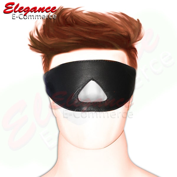 Soft Leather Sleeping Mask & Blindfold, Soft and Comfortable Night Eye Mask | Eye Blinder for Travel Torture | Yoga Purpose