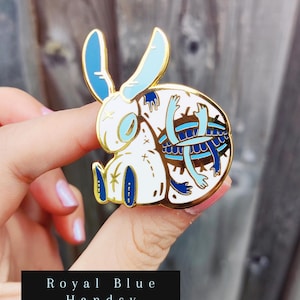 Handsy Cottontail - Cursed Rabbit Doll Enamel Pin