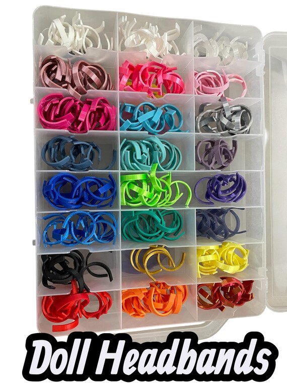 Assorted Color Fashion Doll Headbands - Set of 10 - Etsy display picture 1