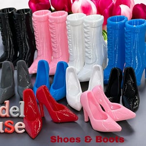 Doll Heels, Heels for your 11.5&quot; Model Muse Fashion Dolls, Cute Doll Shoes, High Heels, Stilettos, Doll Accessories