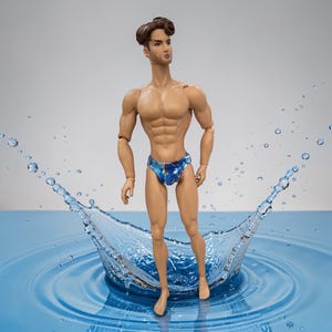 Male Doll Swimsuit for JHD Adonis Doll, Beach Attire, Underwear, Intimate Apparel