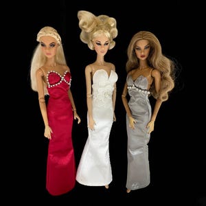 12.5&quot; Fashion Doll Dress, Formal Dress, Designer Doll Clothes, Doll Collectors, Evening Gown, Gifts for Girls