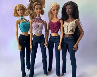 Collector Doll Separates, Skinny Stretch Jeans, and Crocheted Tops