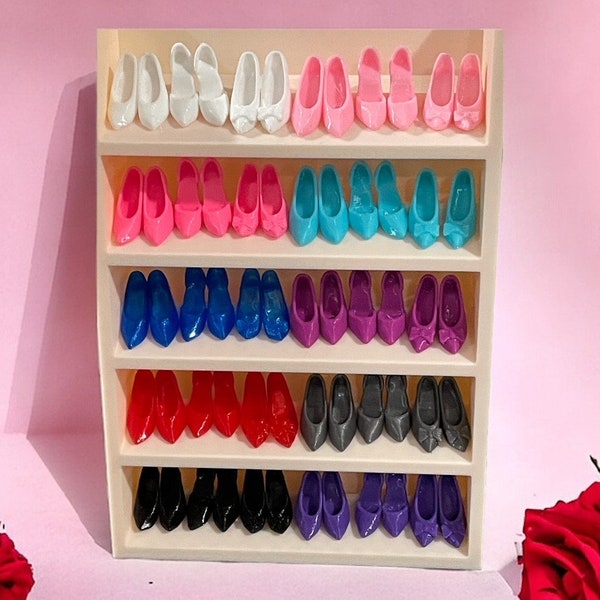 11.5" Fashion Doll Shoes, Flexible Doll Shoes, High heels, Pumps, Stiletto, Heels, Shoes with or without a bow, Doll Accessories