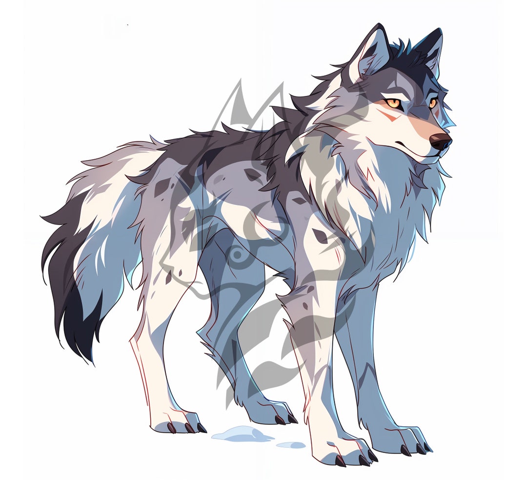 Wolf Adoptable RP Character - Digital Download HD Image - Unique ...