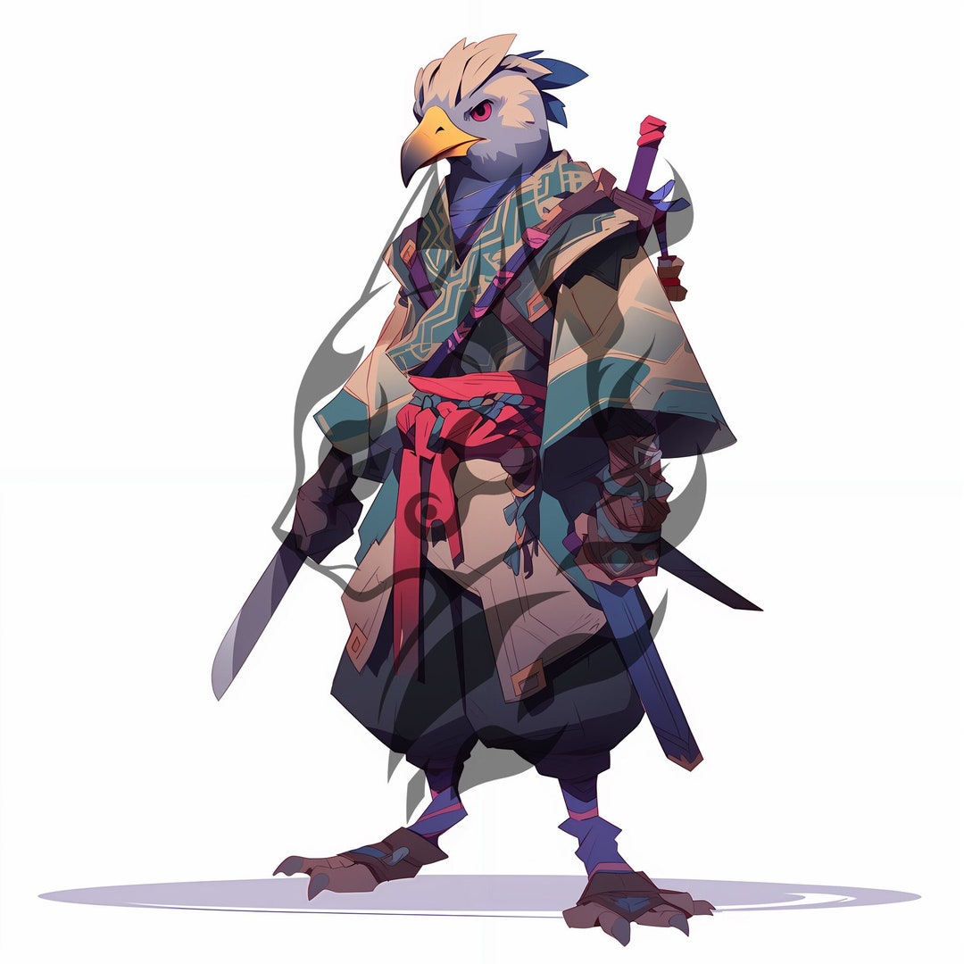 Kenku Monk Adoptable Character Digital Download HD Image Unique ...