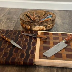 Custom knives and cutting boards