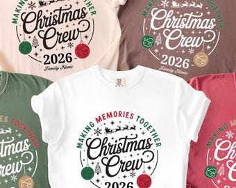 Comfort Colors® Christmas Crew Shirt, Matching Family Christmas tees, Christmas Party T-shirt, Christmas shirt