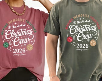 Comfort Colors® Christmas Crew Shirt, Matching Family Christmas tees, Christmas Party T-shirt, Christmas shirt