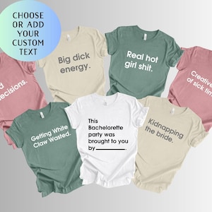 Funny Bachelorette Party Shirts Cards Against Humanity Themed, Bachelorette Maid of Honor Shirt for Team Bride Group Bachelorette Girls Trip