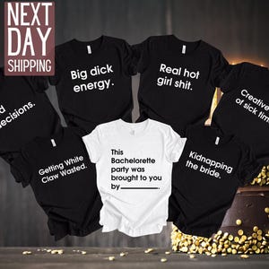 Funny Bachelorette Party Shirts, Cards Against Humanity Themed Bachelorette Group Shirts, Bachelorette & Bachelor Party, Maid of Honor Shirt