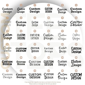 a large number of different font and numbers