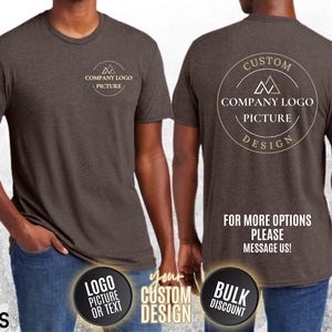 Front and Back Your Custom Design T-Shirt, Personalized Shirt, Custom Mother&#39;s Day Gift, Your Own Message Slogan Logo T-Shirt, Company Tees