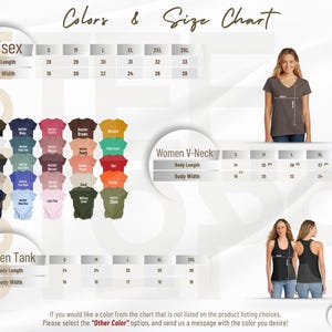 a women's t - shirt is shown with different colors and sizes