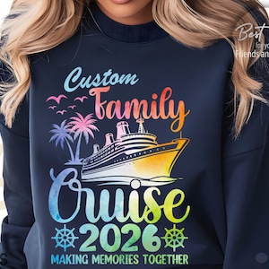 Personalized Family Cruise 2026 Shirt Caribbean Cruise Matching Shirts Family Cruise Shirts Custom Name Tshirts Group Dad Mom Kids Bodysuit