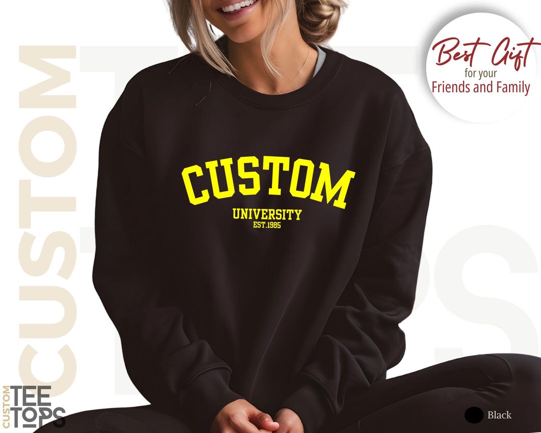 Student Custom Custom University Shirt: Personalized College Apparel, School Pride Tee ...