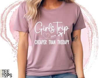 Girls Trip Shirt: Custom Text, Vacation Mode Tee