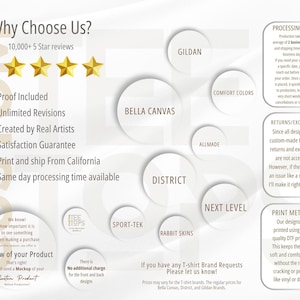 a brochure with five gold stars on it