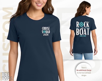 We're Just Here to Rock the Boat Shirt, Matching Group Cruise Tee, Family Cruise Shirts, Cruise Trip T-shirt, Vacation Shirt For a Group