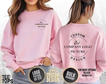 Front and Back Your Custom Design Hoodies, Personalized Sweatshirt, Custom Couple Shirts, Your Own Message Slogan Logo, Company Tees