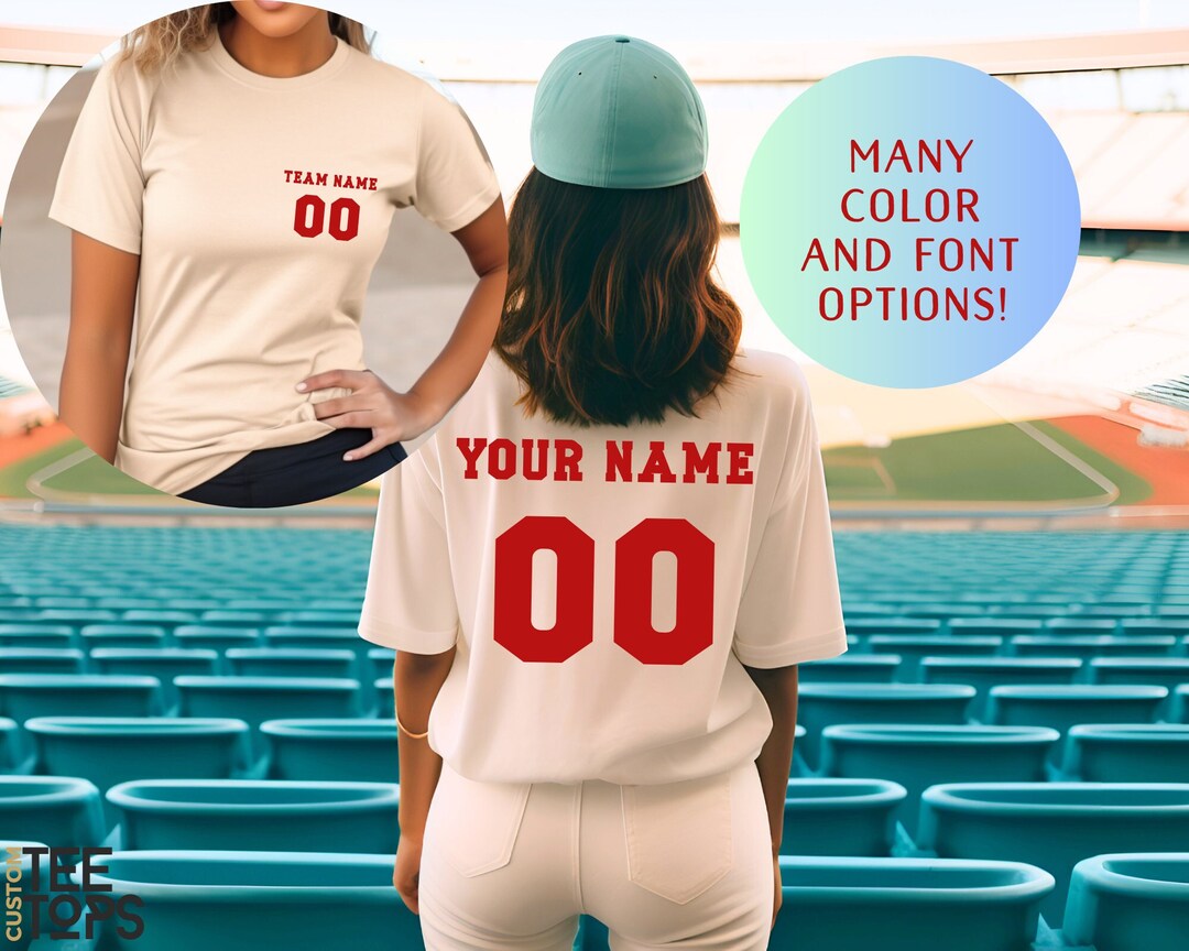 thumbnail interactive-video image 1 of Custom Football Jersey - Personalized Name, Number & Logo, Customized Sports Jersey For Men, Women, Youth, Toddlers, Blue & Red, Small 1 of 13