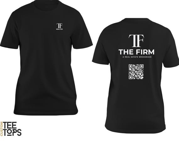 Front and Back Your Custom Logo Design T-Shirt, Bulk Personalized Company Shirt, Your Own Brand Logo T-Shirt, Wholesale Business Logo Tshirt