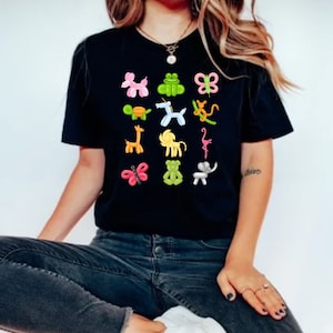Balloon Animals shirt balloon lover fun teen shirt circus shirt party animal clown shirt funny girls shirt balloon art birthday shirt
