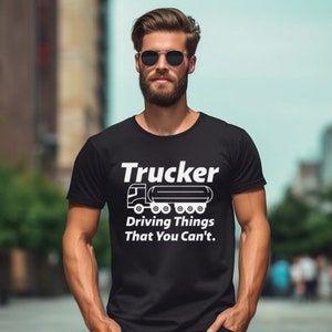 Trucker Driving Shirt Mens Trucker Shirt Gift for Trucker Truck Driver Big Rig Trucker Skills HGV Driver Truck Driver Definition T Shirt