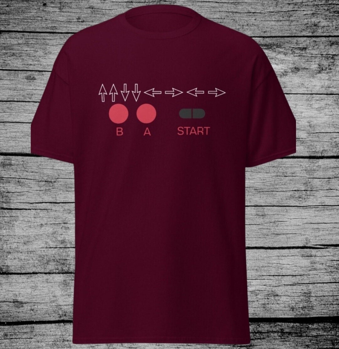 Konami code t clearance shirt