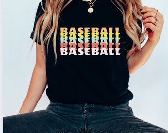 Baseball Mama T-Shirt | Geschenk für Mama | Baseball-Liebhaber | Baseball Mama Tee | Cooles Baseball Mom Shirt | Baseball Spirit | Trendige Mama