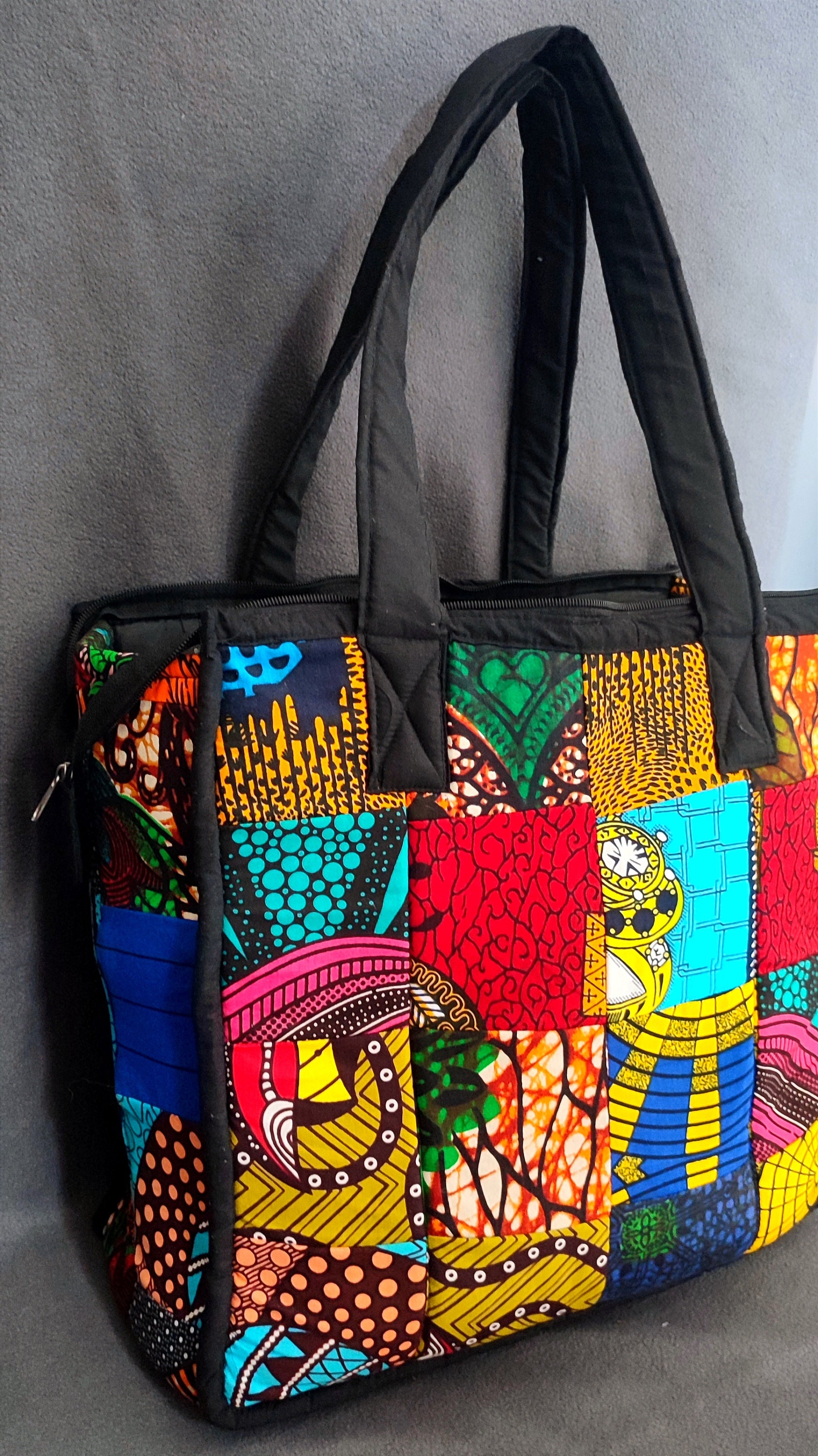 Patchwork Africanprint Handbag Ankara Bag Handmade By Tanzanian patchwork-africanprint-handbag-ankara-bag-handmade-by-tanzanian