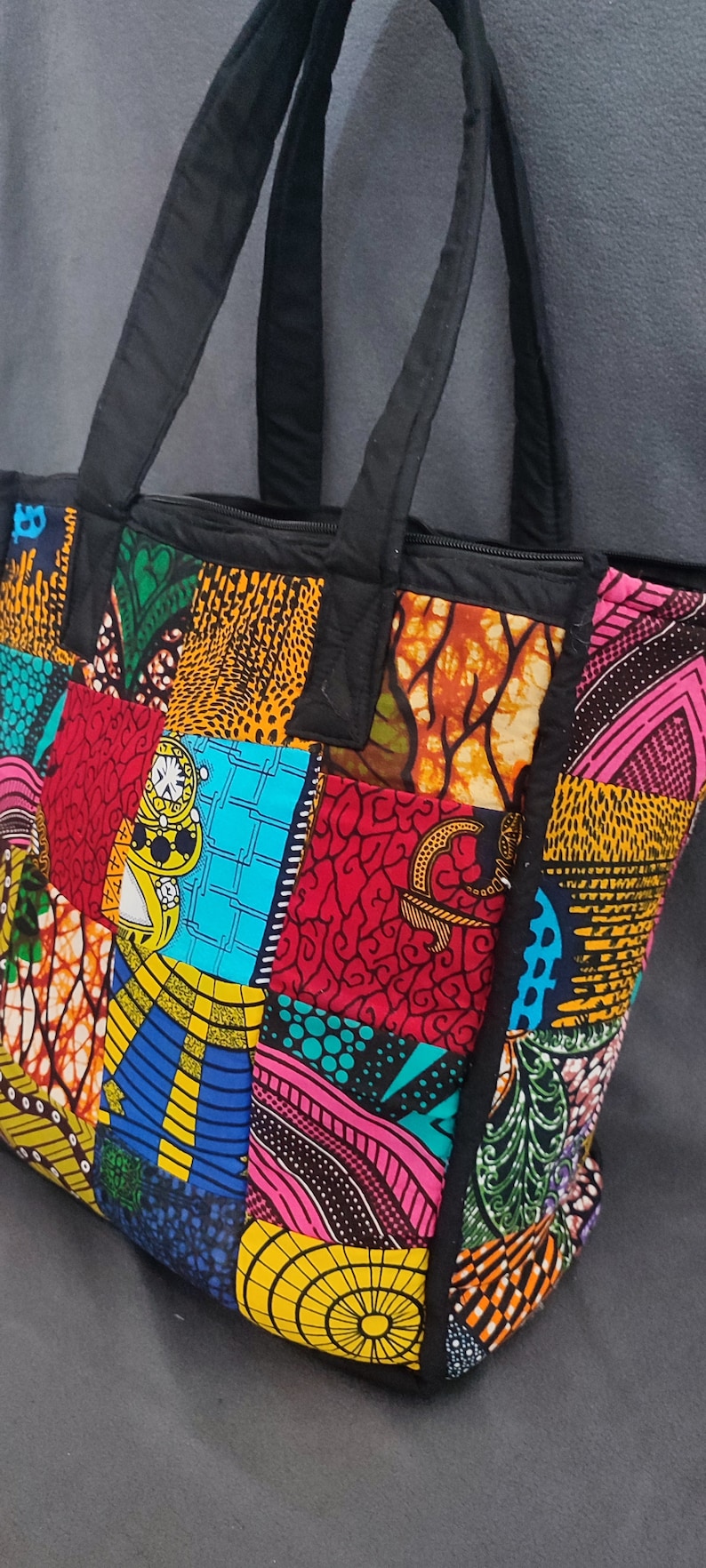 Local Purse Patchwork Africanprint Handbag / Ankara Bag Handmade by Tanzanian ...