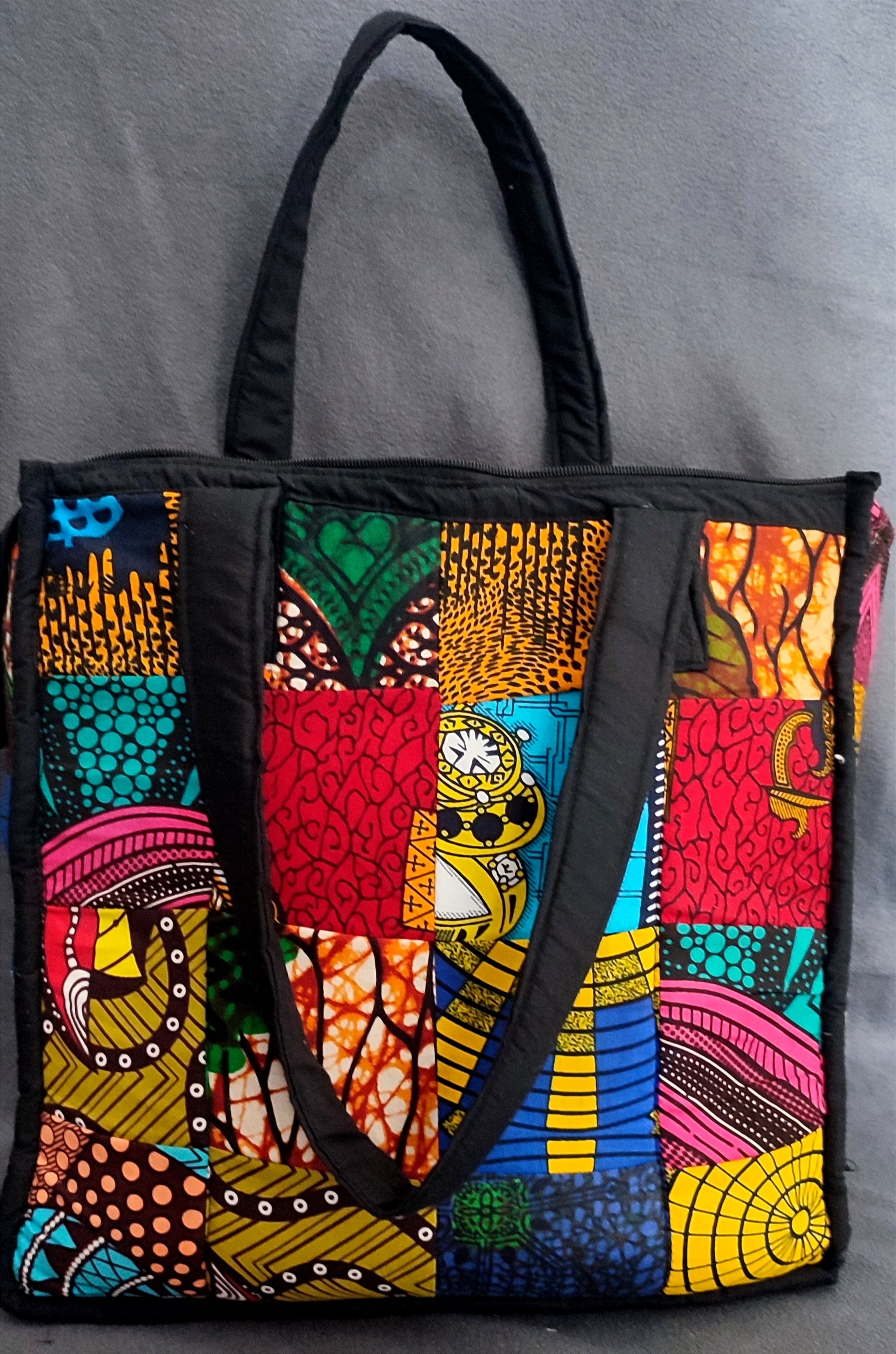 Patchwork Africanprint Handbag Ankara Bag Handmade By Tanzanian patchwork-africanprint-handbag-ankara-bag-handmade-by-tanzanian