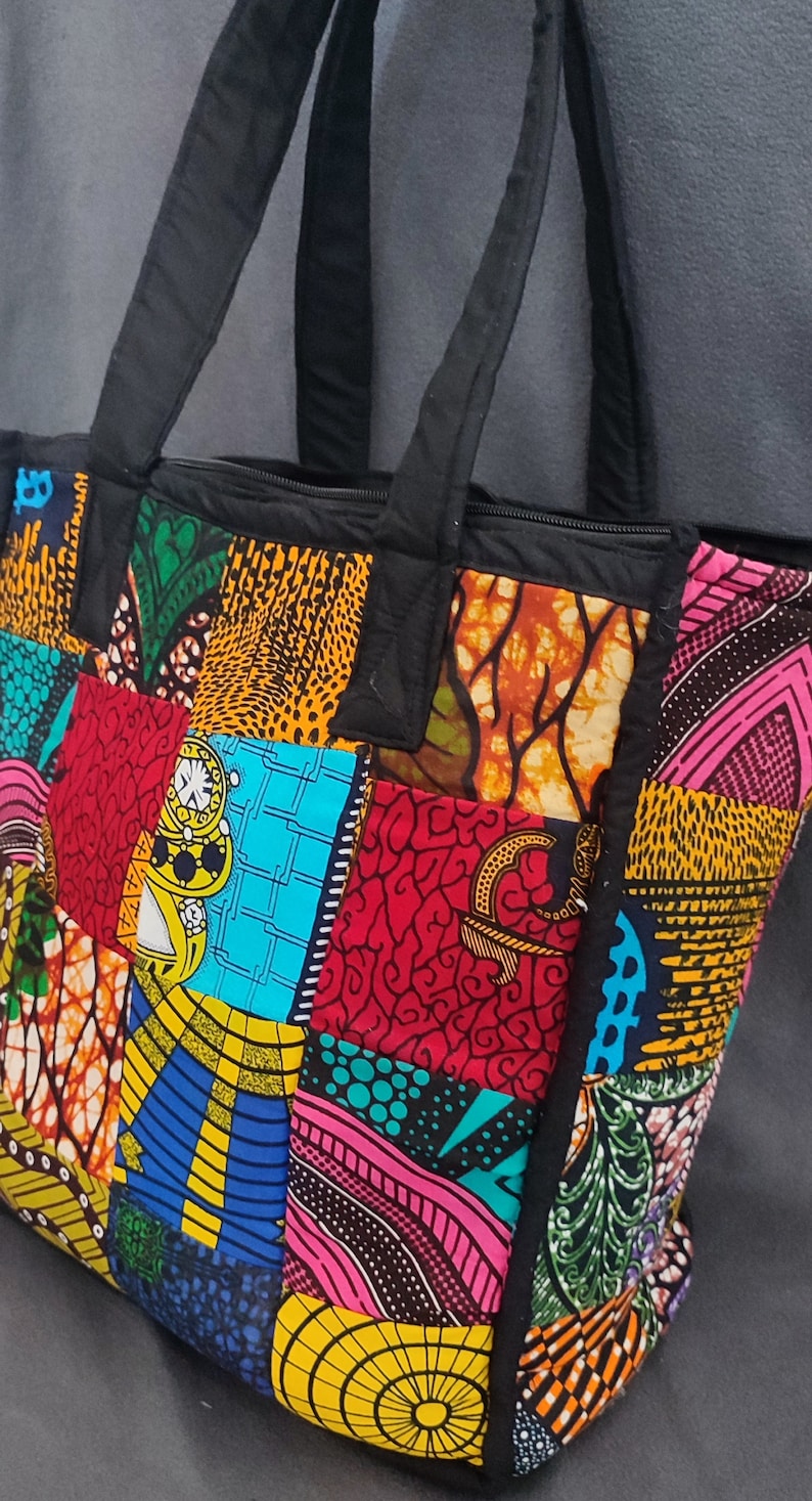 Local Purse Patchwork Africanprint Handbag / Ankara Bag Handmade by Tanzanian ...