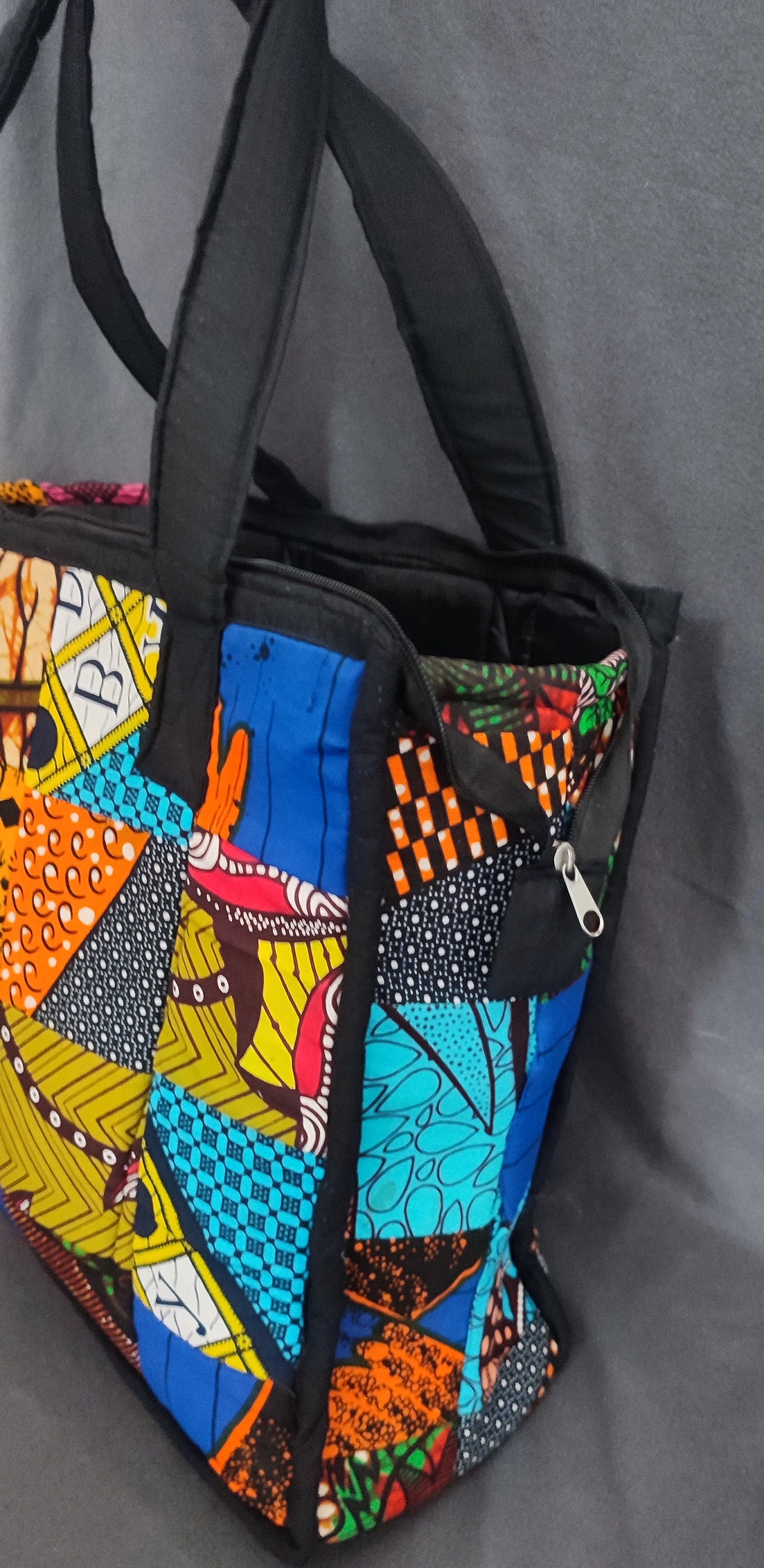 Local Purse Patchwork Africanprint Handbag / Ankara Bag Handmade by Tanzanian ...