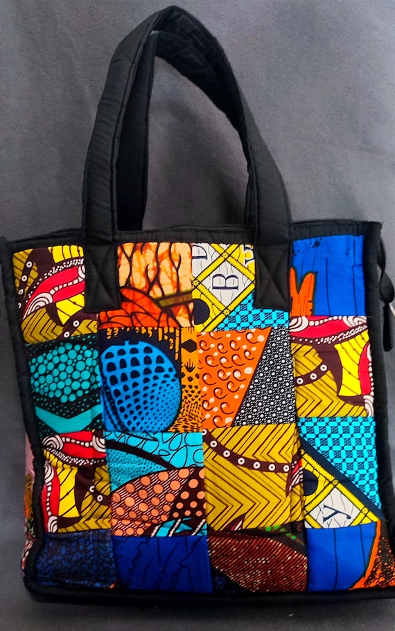 Patchwork Africanprint Handbag / Ankara Bag Handmade by Tanzanian