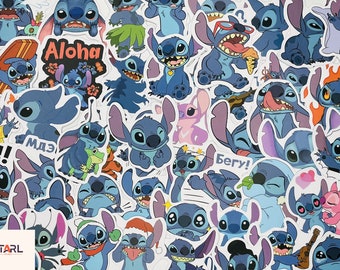 Stitch Stickers, Vinyl Stickers, 10-50 Pcs Random pack, FREE Shipping laptop stickers, Anime Sticker, waterproof, Hydro flask